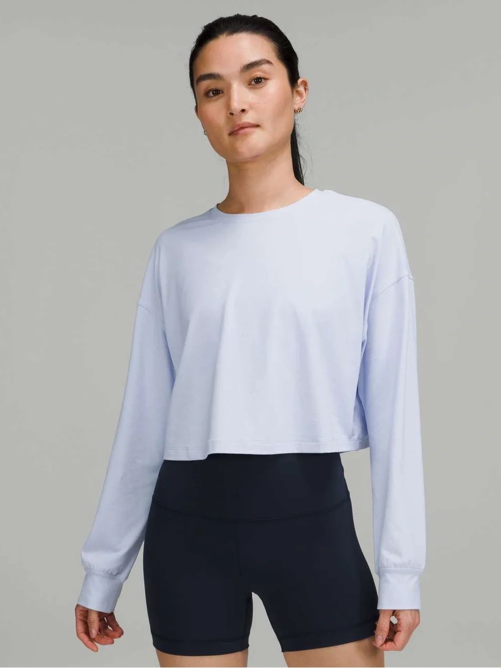Lululemon Muscle Love Long Sleeve Pastel Blue Size 4 NWT